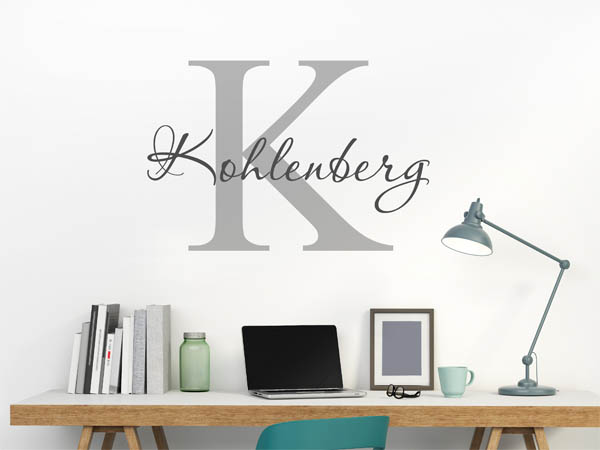 Wandtattoo Kohlenberg Nachname