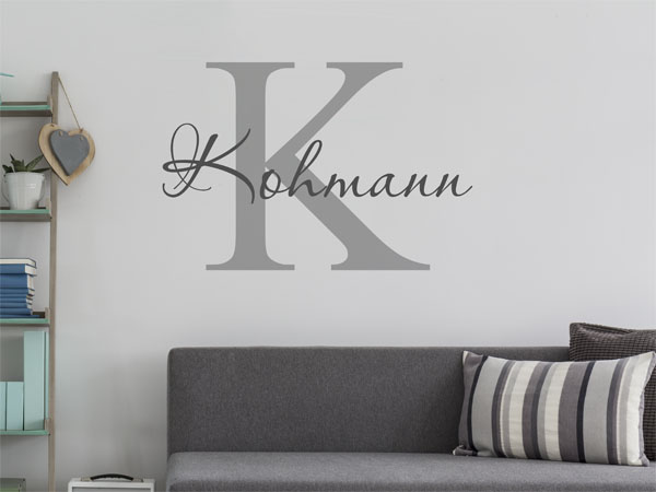 Wandtattoo Kohmann Nachname