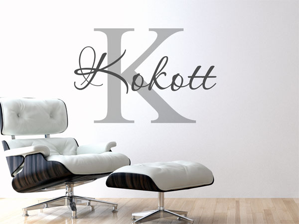 Wandtattoo Kokott Nachname