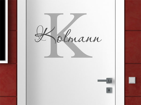Wandtattoo Kolmann Nachname