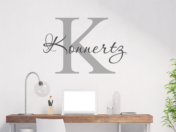 Wandtattoo Konnertz Nachname