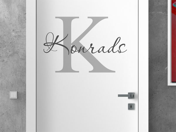 Wandtattoo Konrads Nachname