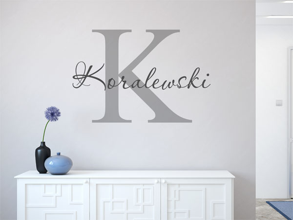 Wandtattoo Koralewski Nachname