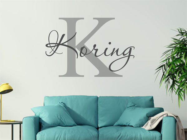 Wandtattoo Koring Nachname
