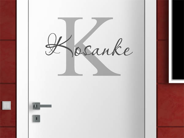 Wandtattoo Kosanke Nachname