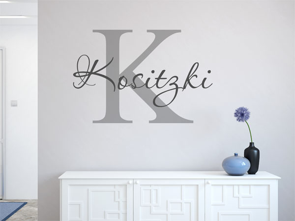 Wandtattoo Kositzki Nachname