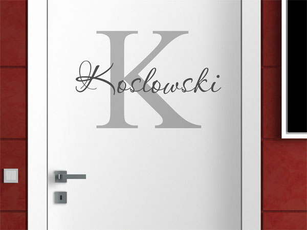 Wandtattoo Koslowski Nachname