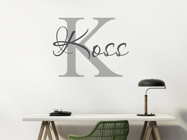 Wandtattoo Koss Nachname