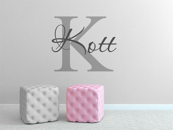 Wandtattoo Kott Nachname