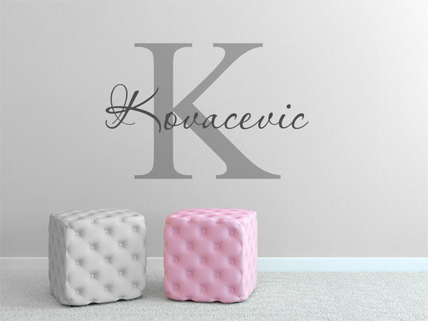 Wandtattoo Kovacevic Nachname