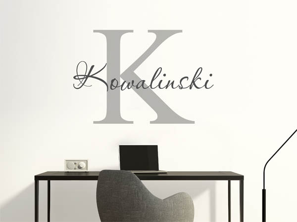 Wandtattoo Kowalinski Nachname