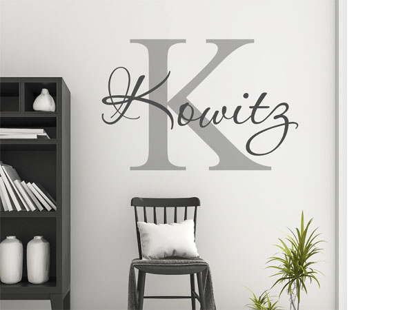 Wandtattoo Kowitz Nachname