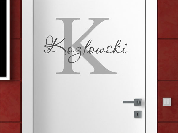 Wandtattoo Kozlowski Nachname