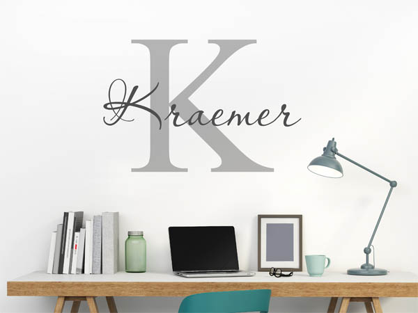 Wandtattoo Kraemer Nachname