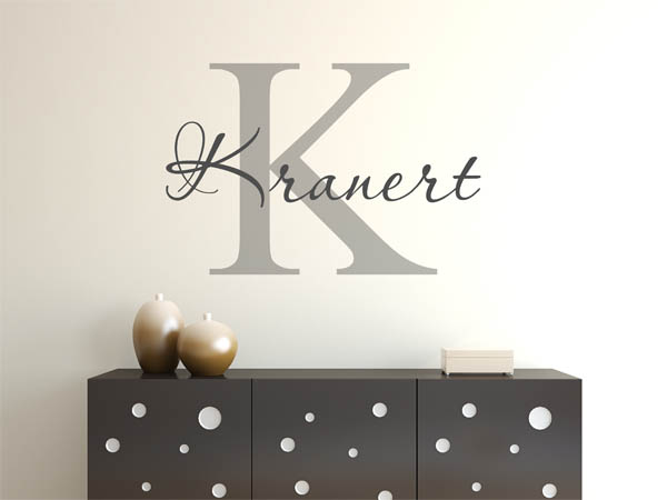 Wandtattoo Kranert Nachname