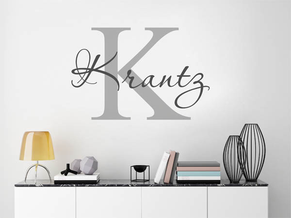 Wandtattoo Krantz Nachname