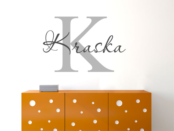Wandtattoo Kraska Nachname