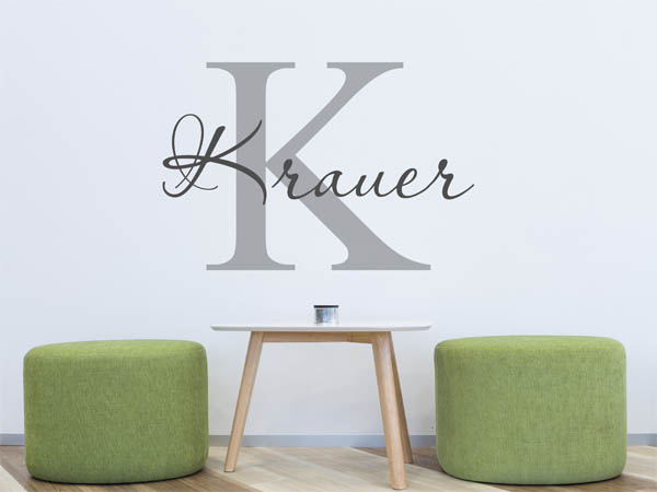 Wandtattoo Krauer Nachname