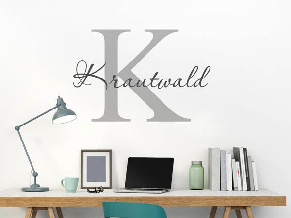 Wandtattoo Krautwald Nachname