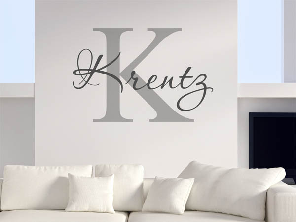 Wandtattoo Krentz Nachname