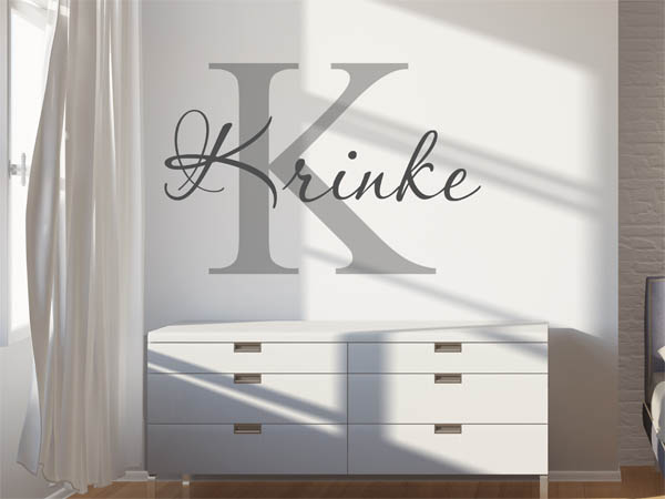 Wandtattoo Krinke Nachname