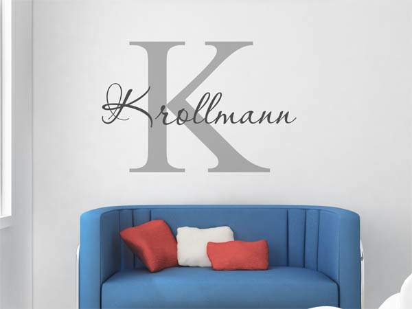 Wandtattoo Krollmann Nachname