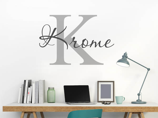 Wandtattoo Krome Nachname