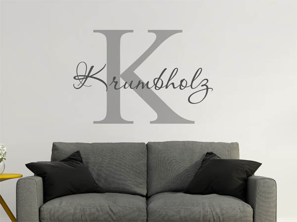 Wandtattoo Krumbholz Nachname