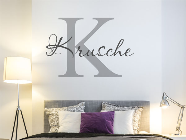Wandtattoo Krusche Nachname