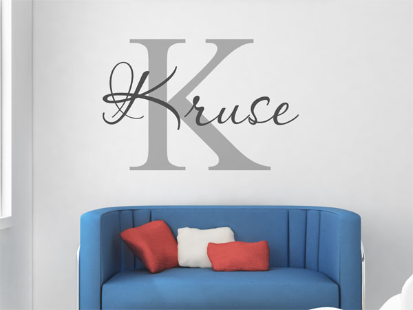 Wandtattoo Kruse Nachname