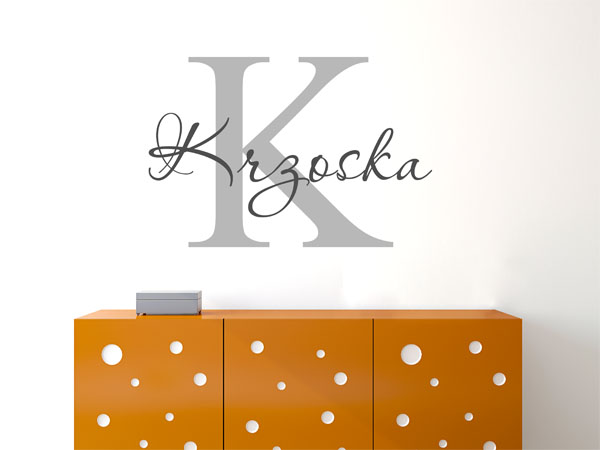 Wandtattoo Krzoska Nachname