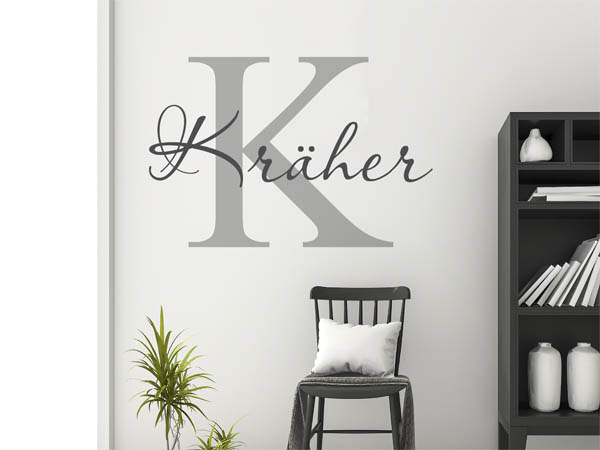 Wandtattoo Kräher Nachname
