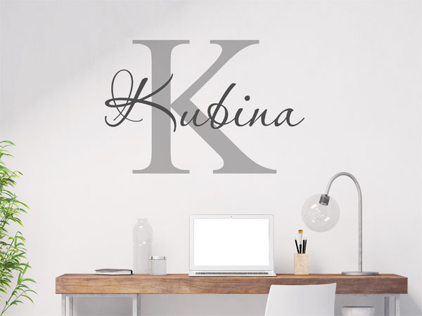 Wandtattoo Kubina Nachname