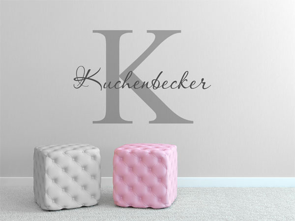 Wandtattoo Kuchenbecker Nachname