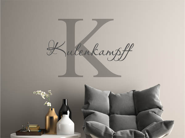 Wandtattoo Kulenkampff Nachname