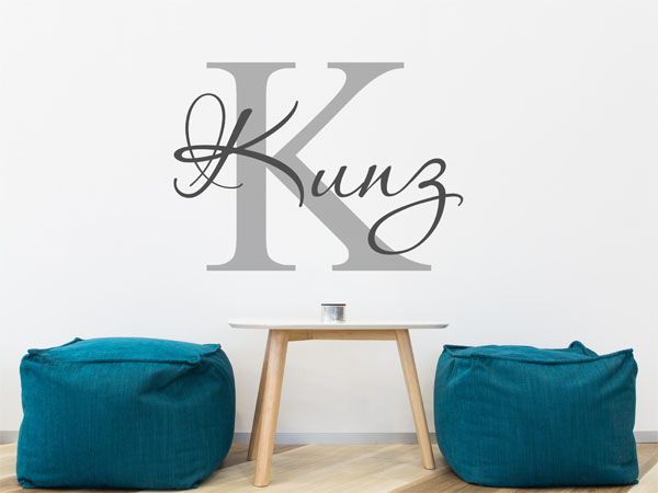 Wandtattoo Kunz Nachname