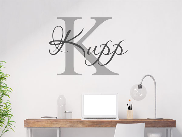 Wandtattoo Kupp Nachname