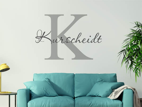 Wandtattoo Kurscheidt Nachname