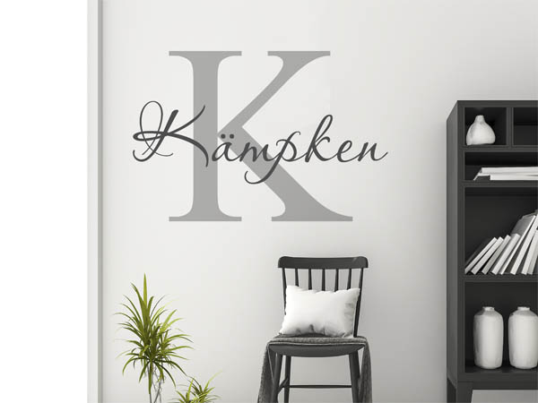 Wandtattoo Kämpken Nachname