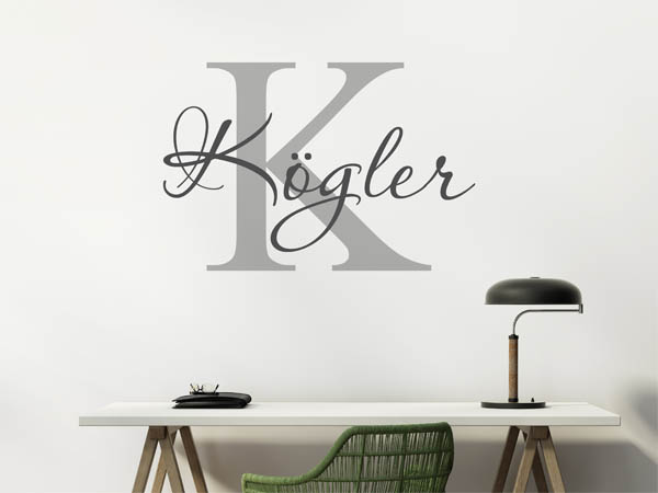 Wandtattoo Kögler Nachname