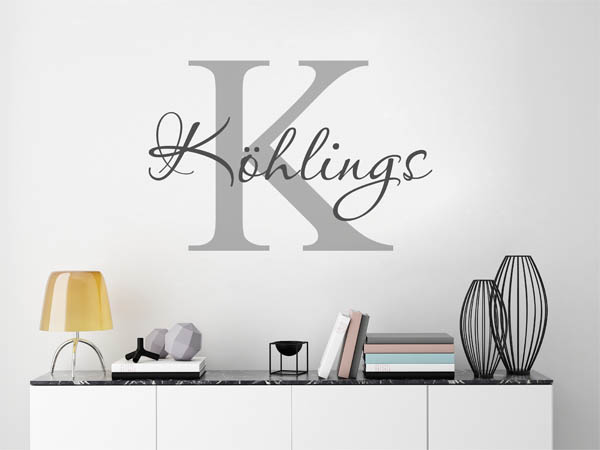 Wandtattoo Köhlings Nachname