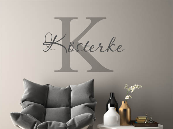 Wandtattoo Kösterke Nachname
