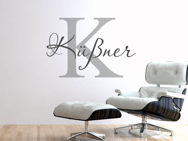 Wandtattoo Küßner Nachname