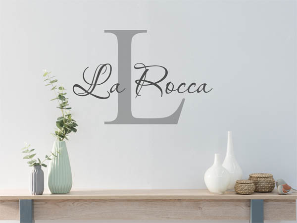 Wandtattoo La Rocca Nachname