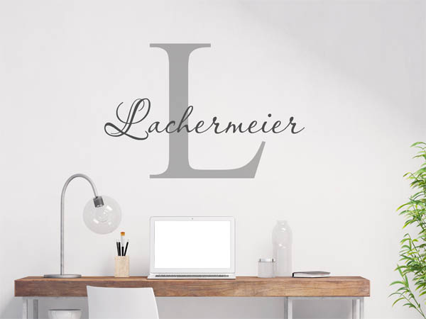 Wandtattoo Lachermeier Nachname
