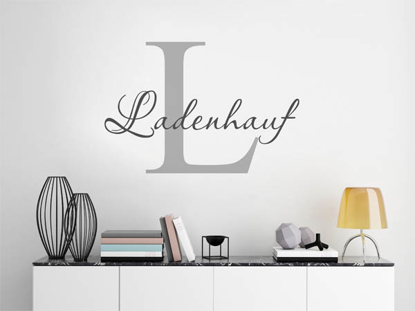 Wandtattoo Ladenhauf Nachname