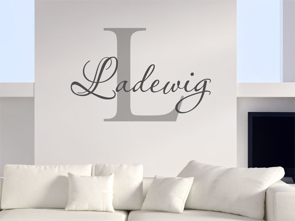 Wandtattoo Ladewig Nachname