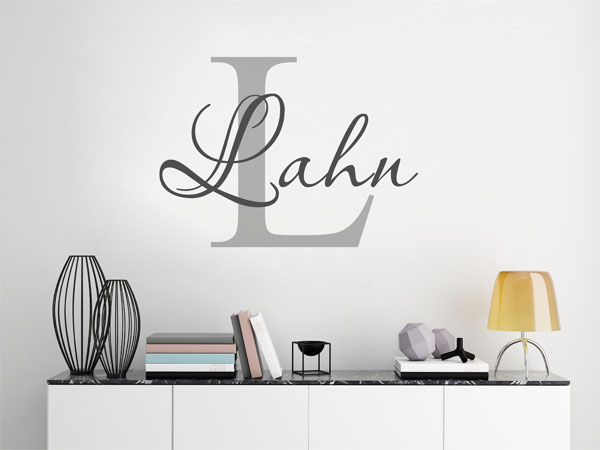 Wandtattoo Lahn Nachname