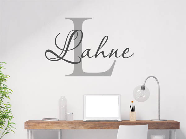 Wandtattoo Lahne Nachname