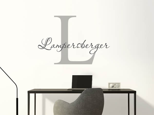 Wandtattoo Lampersberger Nachname